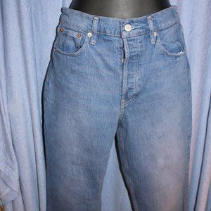 Gap Cheeky Straight in blue dye rinse